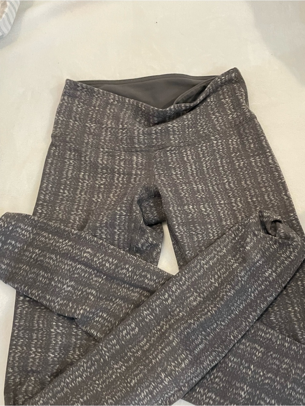 lululemon athletica Gray Heathered High-Rise Leggings